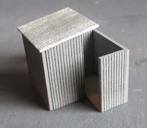 HO SCALE - SAR STATION DOUBLE ZINC TOILET - NEW