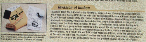 HASBRO - GI JOE ACCESORIES, INVASION OF INCHON, CARDED SEALED, SEE FOTOS