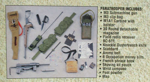 HASBRO - GI JOE BATTLE GEAR, PARATROOPER, CARDED SEALED, SEE FOTOS