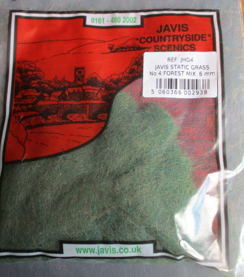 JAVIS ALL SCALES - STATIC GRASS, FOREST MIX 6mm - NEW BAGGED