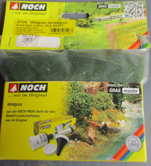 NOCH ALL SCALES - 6mm WILD GRASS, DARK GREEN IN PKT