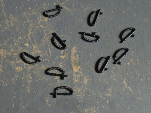 HO SCALE - 10 X SAR VACUUM BRAKE HOSES FOR GOODS & PASSENGER WAGONS