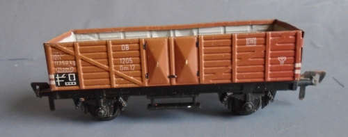 FLEISCHMANN HO SCALE - DB GOODS WAGON, TIN PLATE