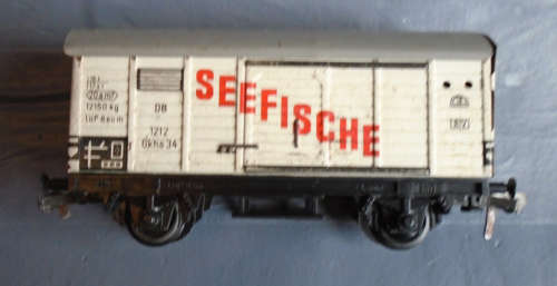 FLEISCHMANN HO SCALE - DB GOODS WAGON, TIN PLATE