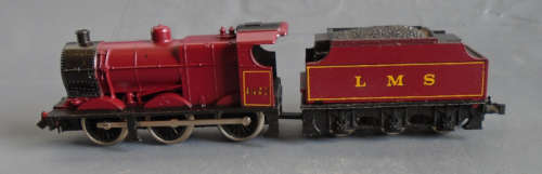 LIMA N SCALE - LMS STEAM LOCO & TENDER AS PER FOTOS, RUNNING FOR SPARES OR REPAIRS