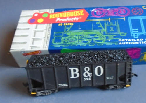 ROUNDHOUSE HO SCALE - B&O 2BAY ORE CARRIER - BOXED
