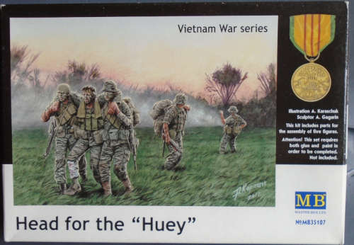 MASTER BOX 1/35 SCALE - VIETNAM WAR SERIES, HEAD FOR THE HUEY - BOXED