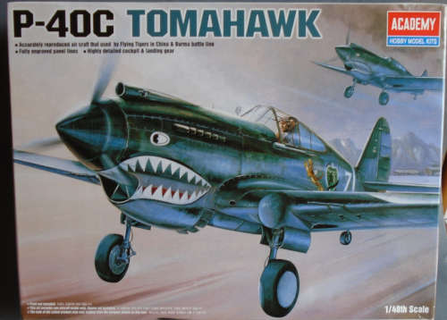 ACADEMY 1/48 SCALE - P-40C TOMAHAWK - BOXED