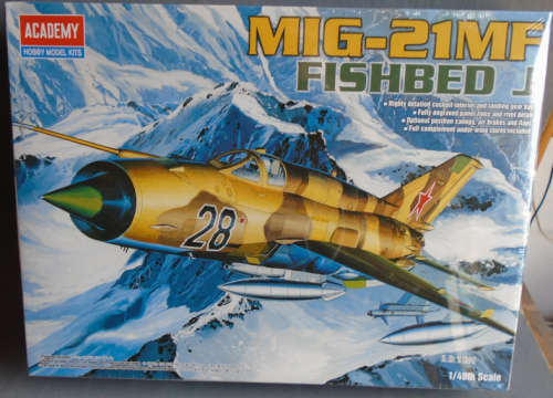 ACADEMY 1/48 SCALE - MIG-21MF FISHBED J - BOXED