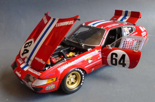 KYOSHO 1/18 SCALE - FERRARI 365 GTB/4, PAUL NEWMAN - HIGH END MODEL, BOXED