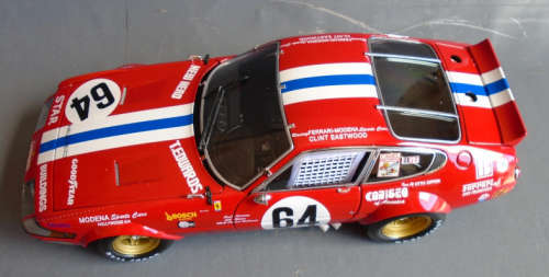 KYOSHO 1/18 SCALE - FERRARI 365 GTB/4, PAUL NEWMAN - HIGH END MODEL, BOXED