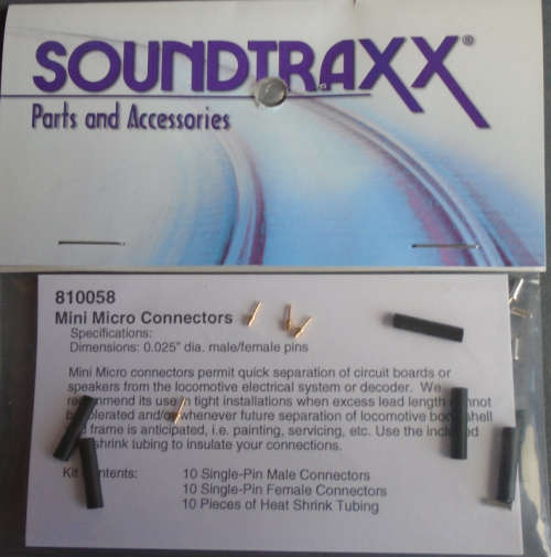 SOUNDTRAXX  HO SCALE - MINI MICRO CONNECTORS IN PKT