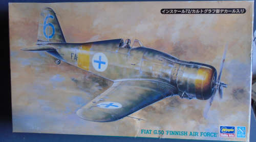 HASEGAWA 1/48 SCALE - FIAT G.50 FINISH AIR FORCE - BOXED