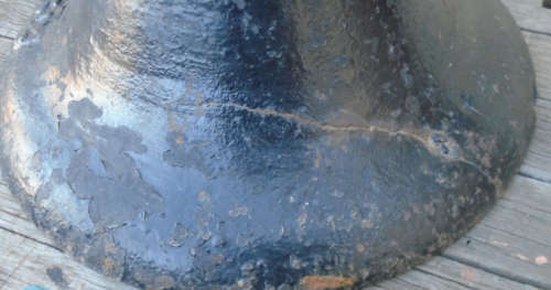 VINTAGE CAST IRON SLAVE BELL, SEE FOTO, CRACK IN BELL AND NO GONG