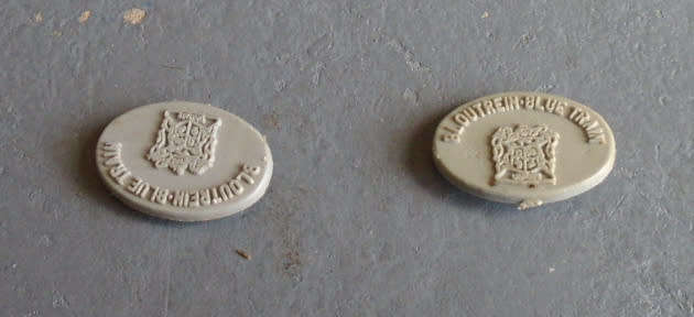 LIMA HO SCALE - 2 X SAR BLUE TRAIN NAME BOARDS