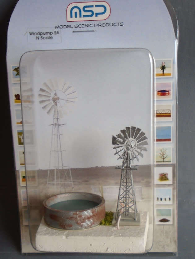 MSP N SCALE - WINDPUMP & DAM. NEW CARDED