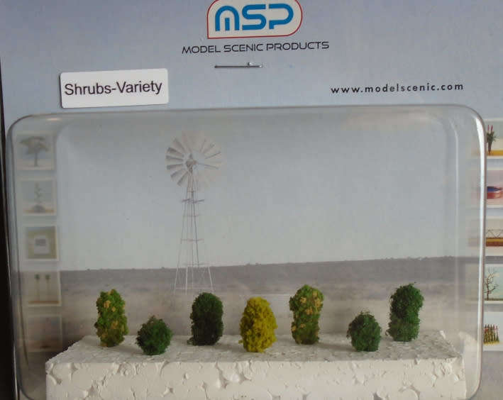 MSP ALL SCALES - VARIETY SHRUBS, NEW CARDED