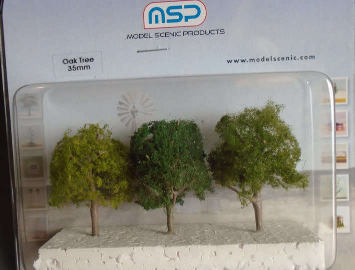 MSP ALL SCALES - 35mm OAK TREES, NEW CARDED