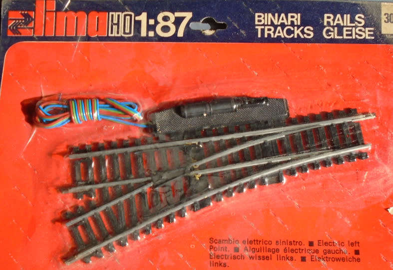LIMA HO SCALE - ELECTRIC LH POINT, CARDED