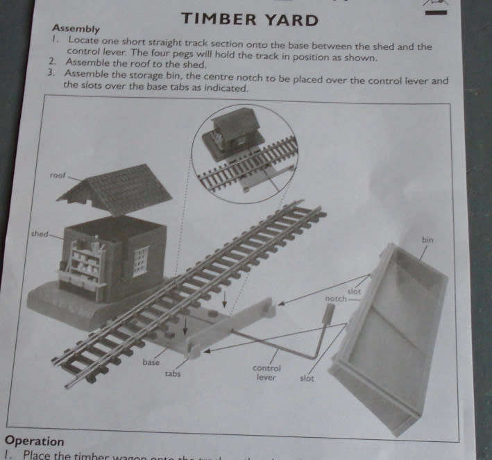 HORNBY HO SCALE - TIMBER YARD UNLOADER