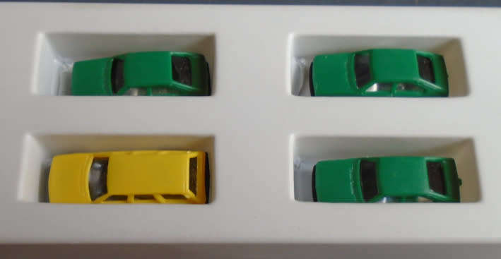Z SCALE - 4 X CARS, BOXED