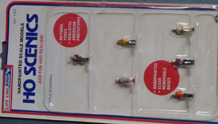 LIFE-LIKE HO SCALE - PEOPLE STANDING, CARDED