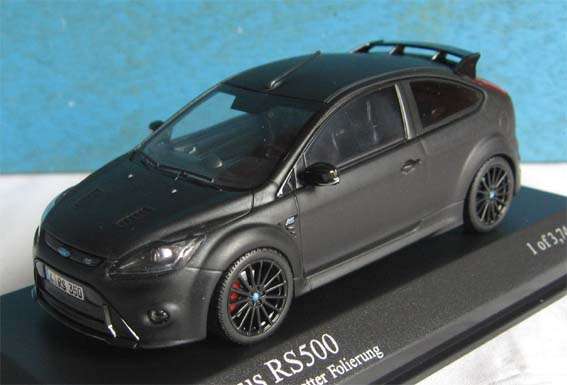"THE" FORD FOCUS RS500 by MINICHAMPS in 1/43 SCALE (NIB)