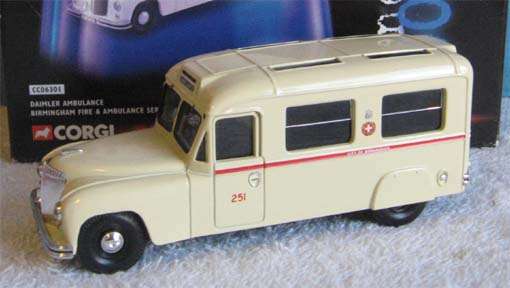 DAIMLER AMBULANCE, BIRMINGHAM by CORGI 999 SERIES (BOXED)