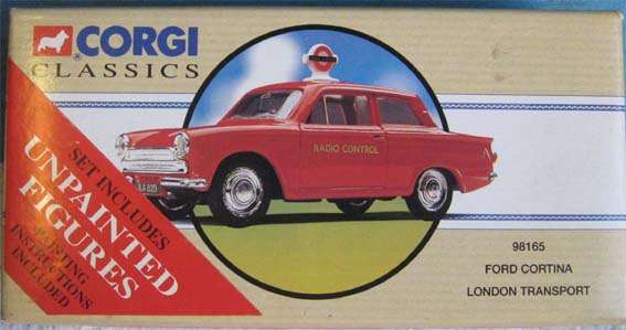 FORD CORTINA LONDON TRANSPORT by CORGI in 1/43 SCALE (MIB)