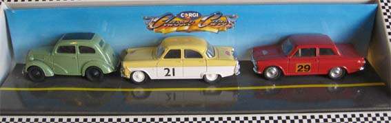 RALLYING WITH FORD SET by CORGI in 1/43 SCALE (MIB)