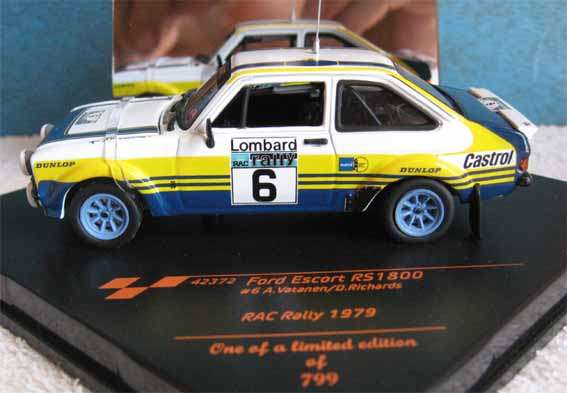 FORD ESCORT RS1800 # 138 of 799 # by VITESSE in 1/43 SCALE (NEW BOXED)