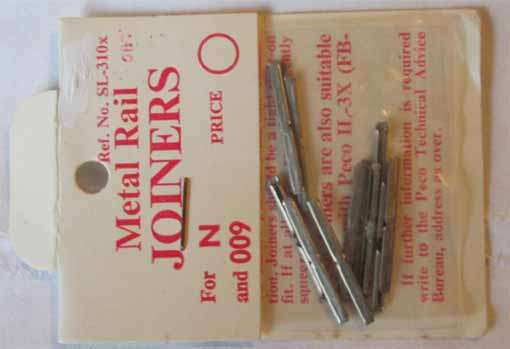 PECO METAL RAIL JOINERS for "N" in PKT.