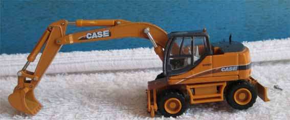 CASE WX 185 WHEEL EXCAVATOR in 1/87 RAILWAY SCALE (NEW BOXED)