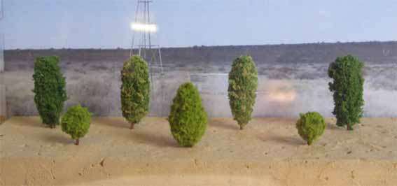 MSP - 6 X SHRUBS VARIETY 5 -15mm in HO SCALE (MADE IN RSA)