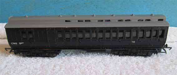 TRI-ANG PASSENGER BRAKE COACH, ENGINEERING DEPT. in OO.