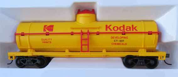 MODEL POWER - SINGLE DOME TANK WAGON, KODAK in HO SCALE (LIKE NEW BOXED)