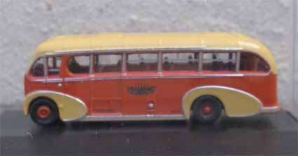 OXFORD N SCALE - BURLINGHAM SUNSALOON BUS, YELLOWAY (NEW BOXED)