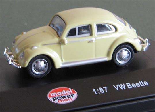 VW BEETLE by MODEL POWER in 1/87 SCALE (NEW BOXED)