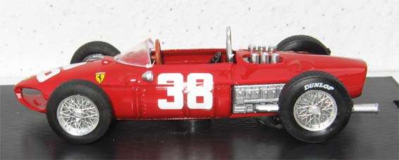 FERRARI 156 GP MONACO 1961, P. HILL by BRUMM in 1/43 SCALE (NEW BOXED)
