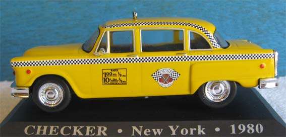 CHECKER - NEW YORK CAB, 1980 in 1/43 SCALE (NEW BOXED)