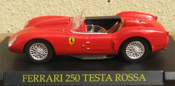 FERRARI 250 TESTA ROSSA by DEL PRADO in 1/43 SCALE (NEW CARDED)