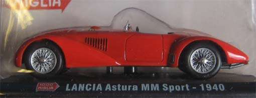 1940 LANCIA ASTURA MM SPORT 1000 MIGLIA in 1/43 SCALE (NEW CARDED)