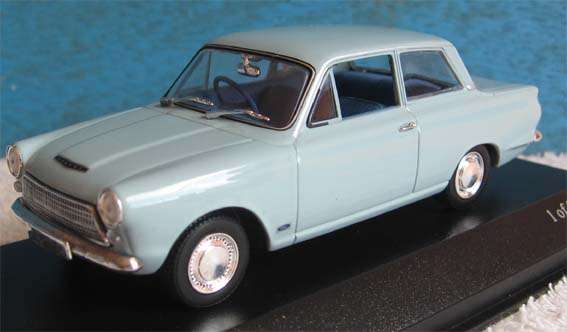 FORD CORTINA 1 of only 500 by MINICHAMPS in 1/43 SCALE (NIB)