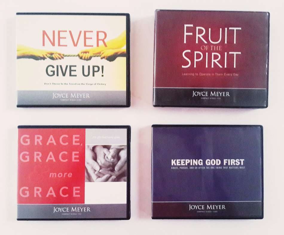 Joyce MeyerAudio Series: Never Give Up; Fruit of the Spirit; Keeping God First; Grace