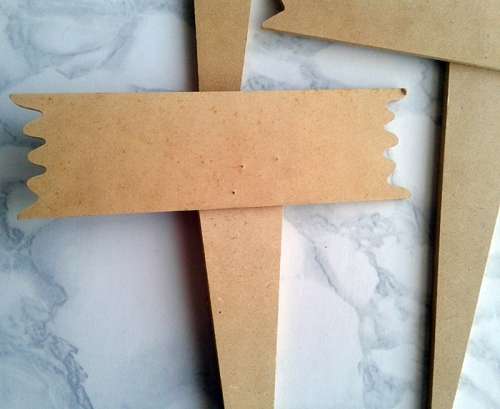 Wooden Garden Stake - set of 2 Med and 1 small