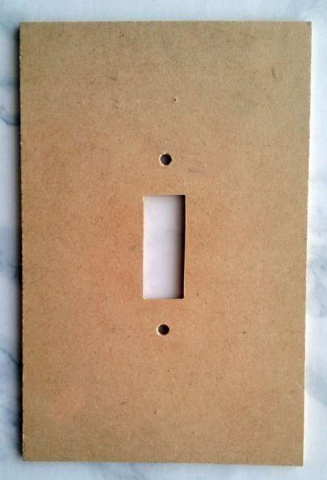 Wooden door hanger and switchplate cover