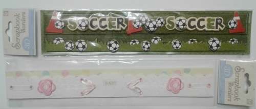 Scrapbooking Kit - Board, Paper, Stickers, Borders and Embellishments