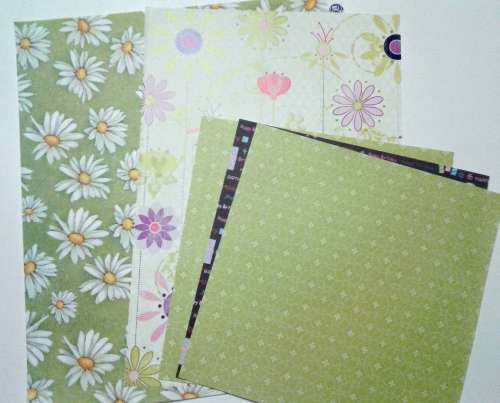 Scrapbooking Kit - Board, Paper, Stickers, Alphabet and Embellishments