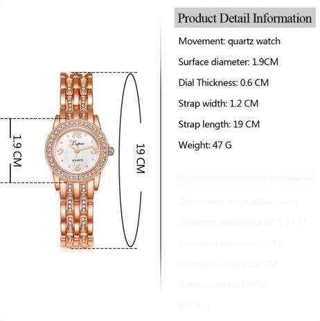 Rose Gold Plated Watch - Lupai Brand