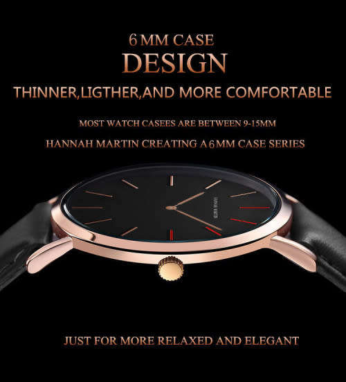Ultra Thin Hannah Martin Watch - Ladies / Men